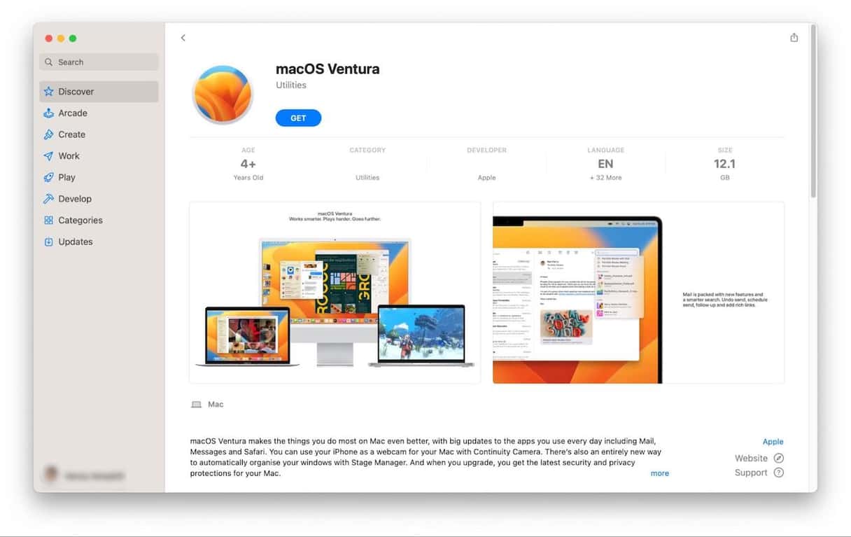 如何下载和创建Macos Ventura ISO文件